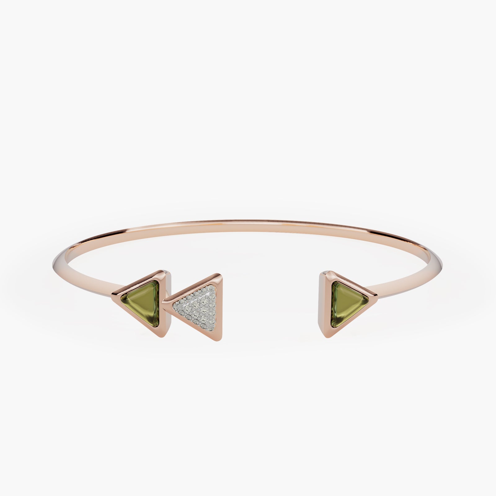 Bracelet Dove Vai Rewind Exquisite Rose Gold Green Tourmaline and Diamonds