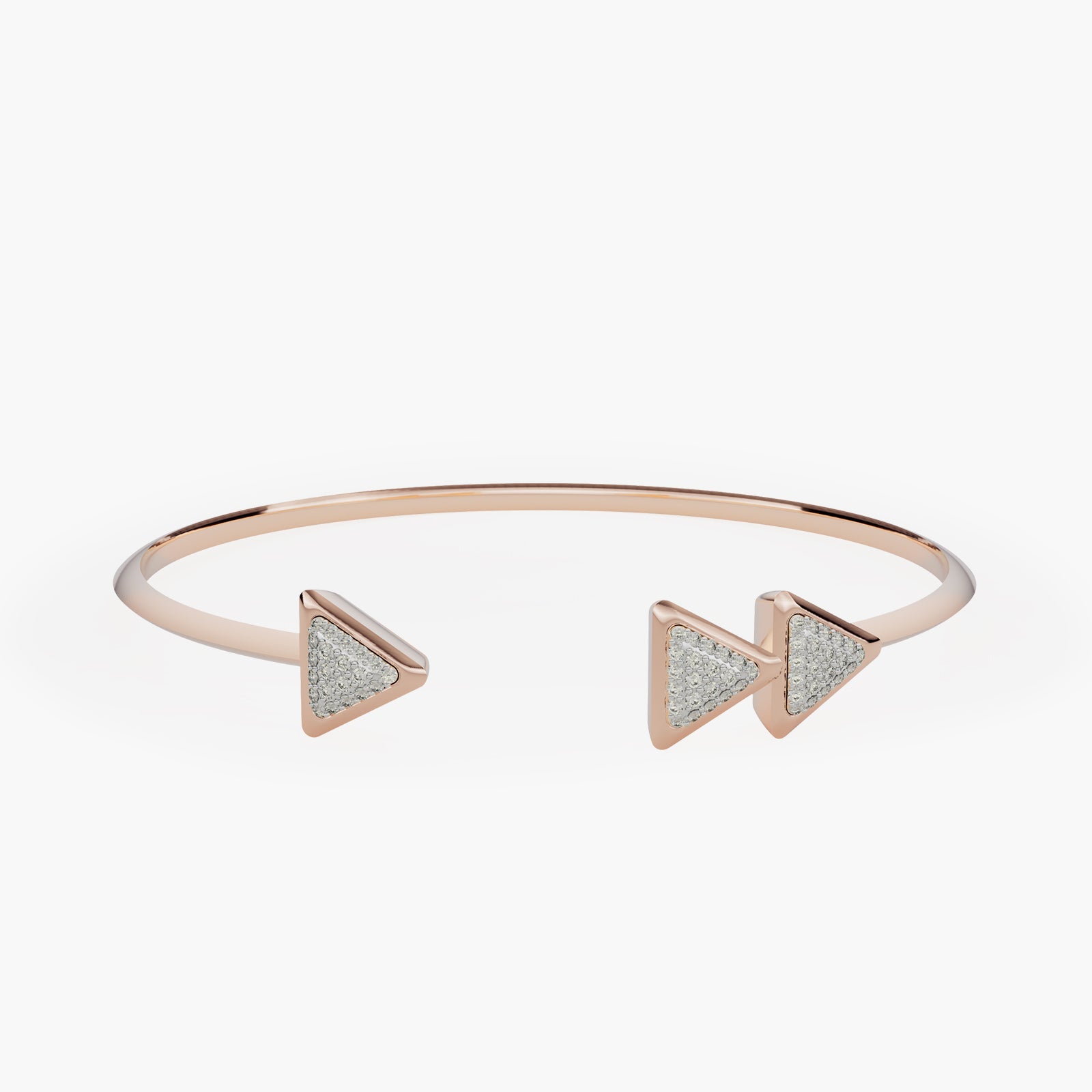 Bracelet Anniversary Dove Vai Forward Rose Gold Full Diamonds Pavé