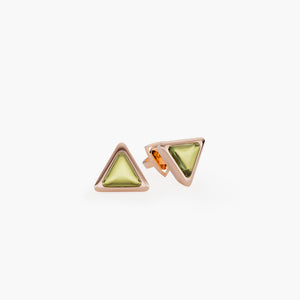Earrings Be The One Gem Rose Gold Green Tourmaline