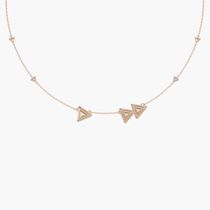 Necklace Dove Vai Forward Essential Full Rose Gold