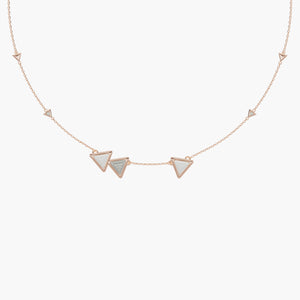 Necklace Dove Vai Forward Exquisite Rose Gold Kogolong and Diamonds